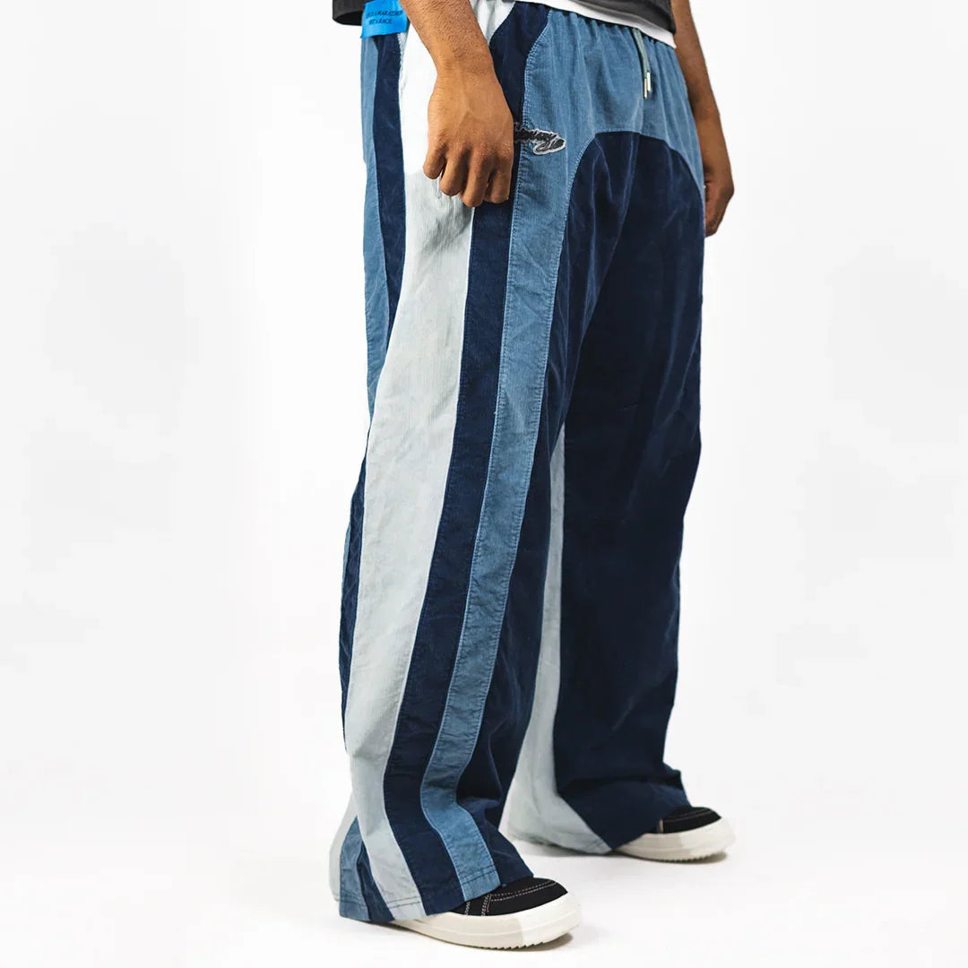 "RADIANT AURA" WIDE LEG SWEATS (COASTAL WAVES)