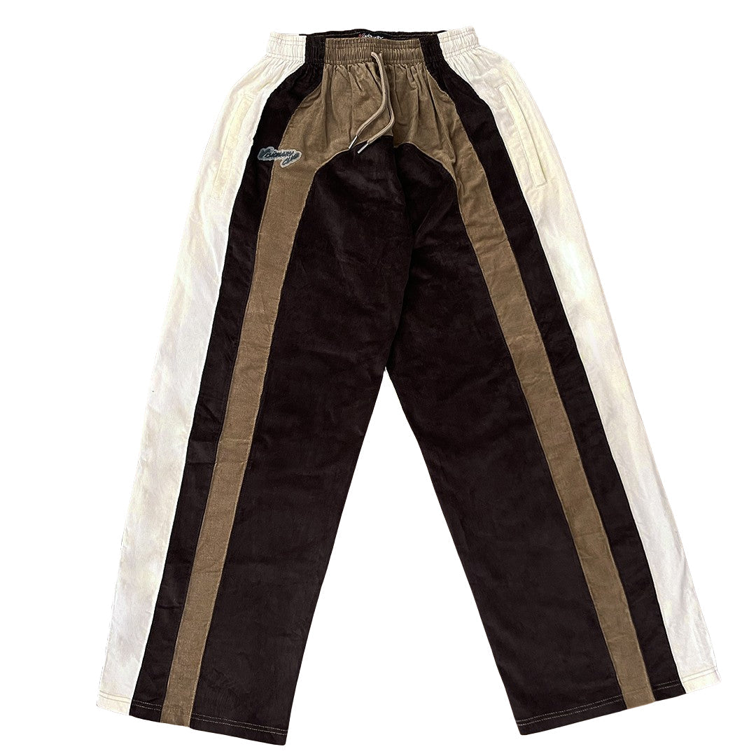 "RADIANT AURA" WIDE LEG SWEATS (CARAMEL MOCHA)
