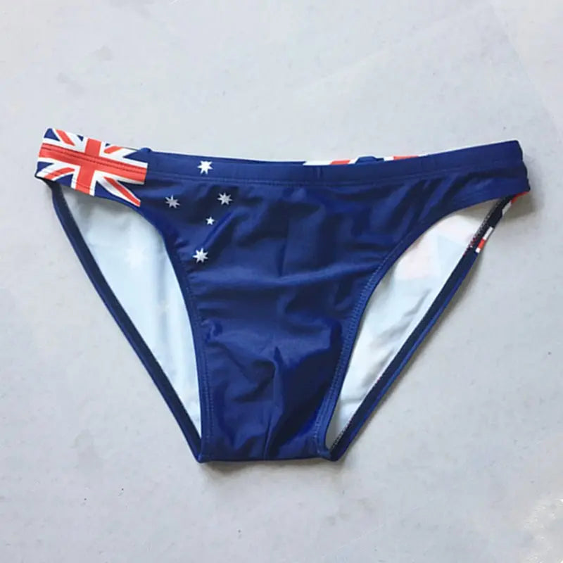 Aussie Flag Low Cut Swim Brief
