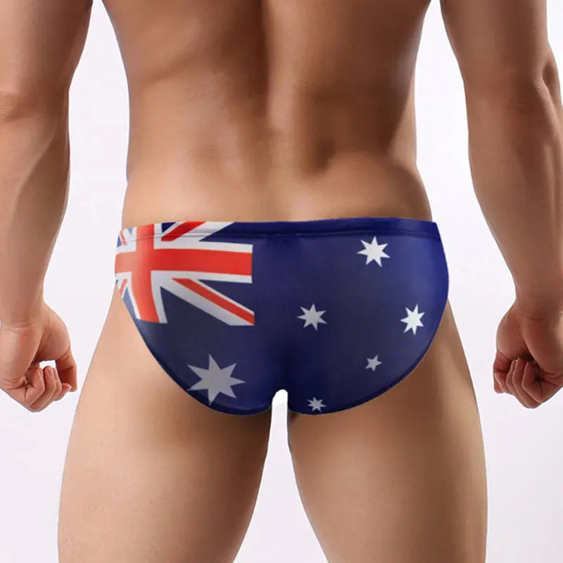 Aussie Flag Low Cut Swim Brief