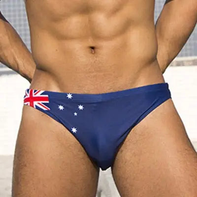 Aussie Flag Low Cut Swim Brief