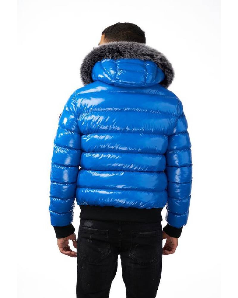 Avenue George V Paris Down Light Blue Jacket