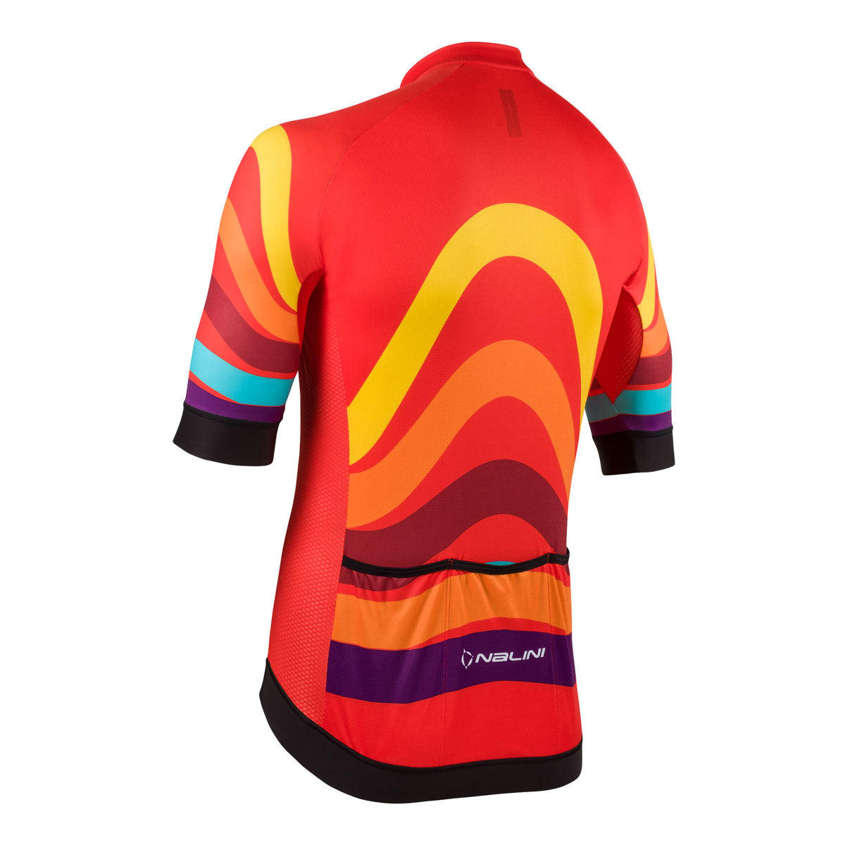 Nalini STRIPES Men's Cycling Jersey (Orange/Multi) S, M, L, XL, 2XL, 4XL