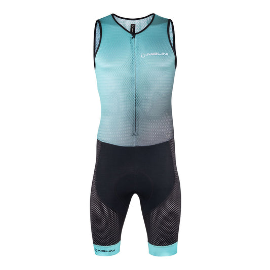 Nalini Men's Triathlon Skinsuit (Turquoise / Black) XS, S, M, L, XL, 2XL, 3XL