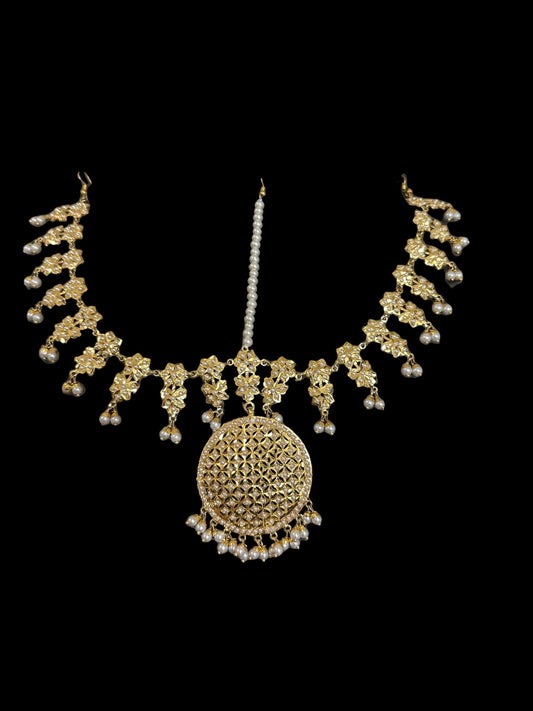 DJTK146 jadau mathapatti ( PEARLS ) (SHIPS IN 4 WEEKS )