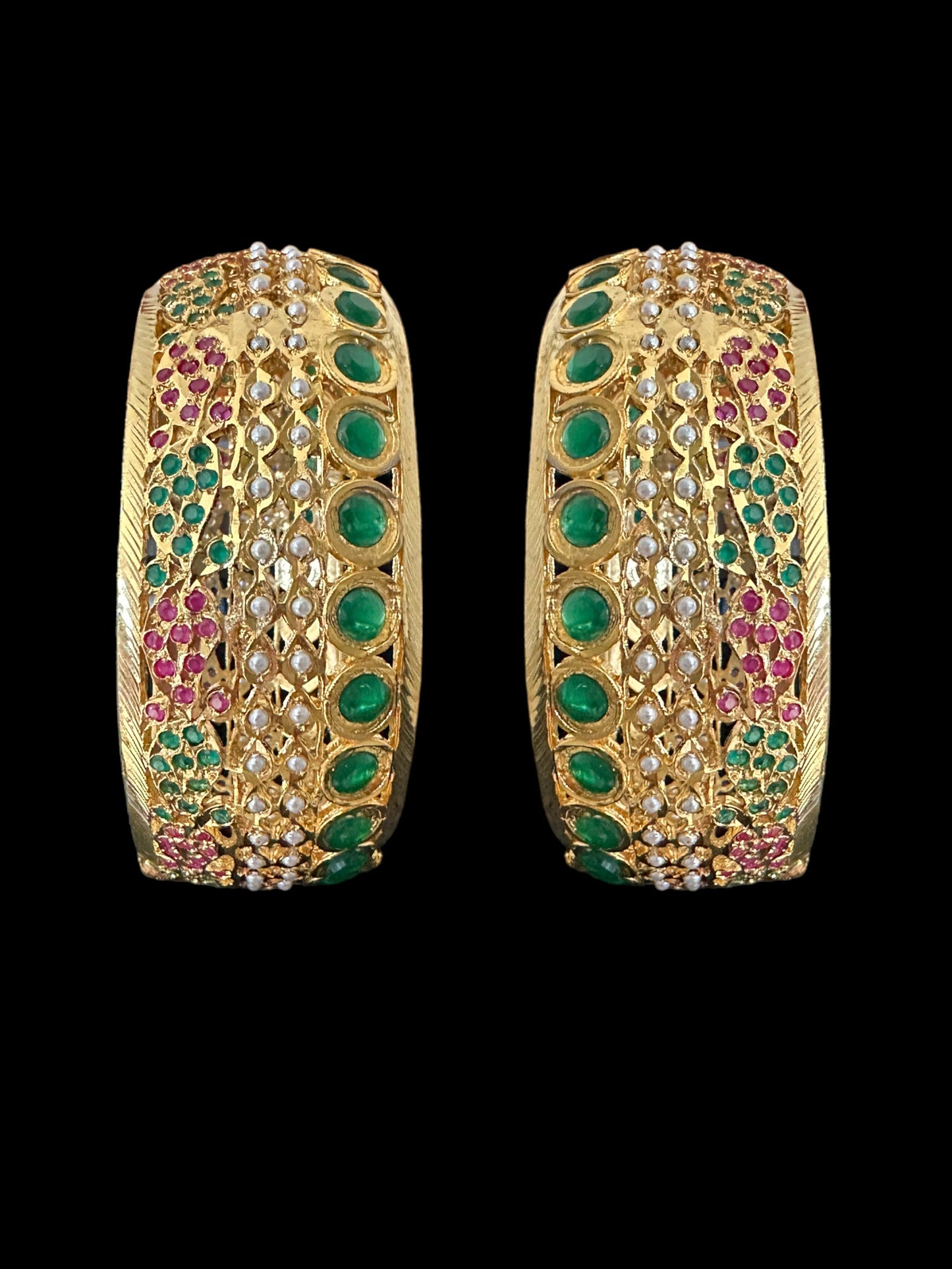 B175 Reem jadau bangle- pair   ( READY TO SHIP )2.6/2.8 openable