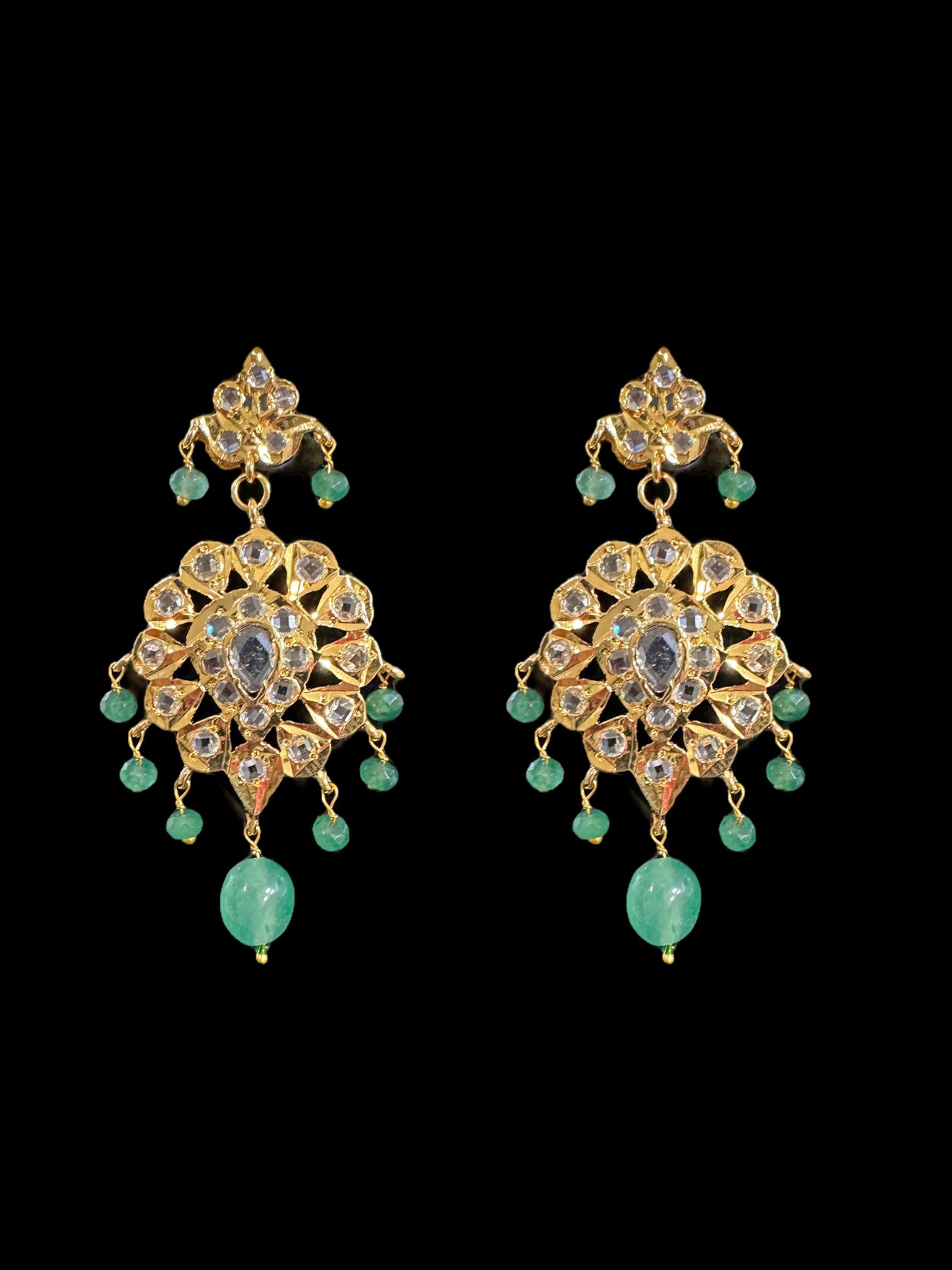 DLN46 ENESSA hyderabadi Rani haar with earrings ( SHIPS IN 4 WEEKS )
