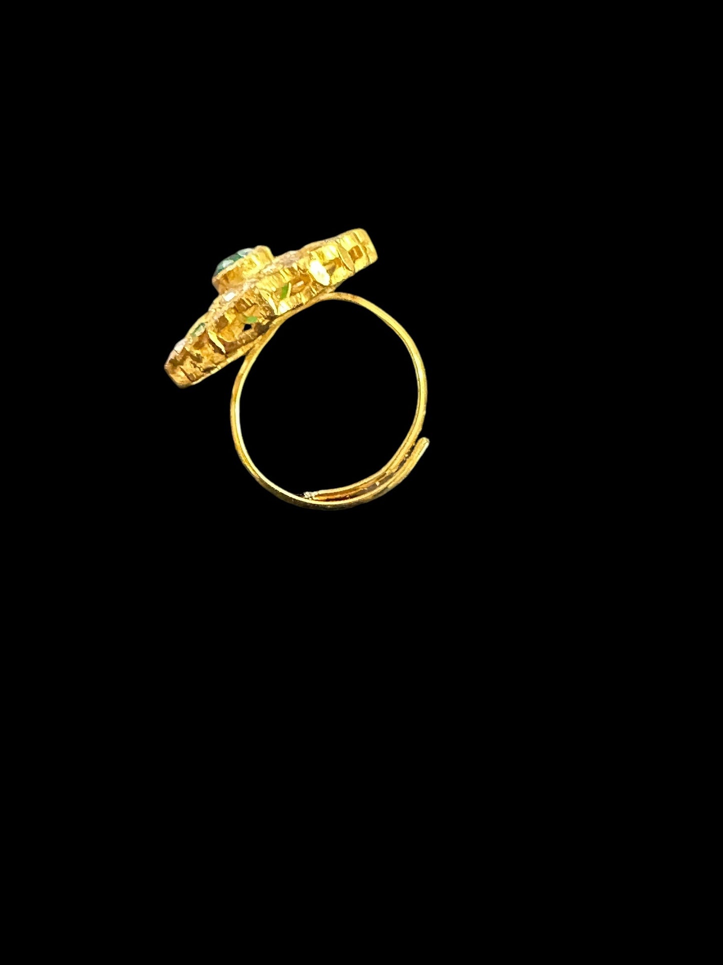 DJR6 Rida statement ring in ruby emerald ( SHIPS IN 4 WEEKS )