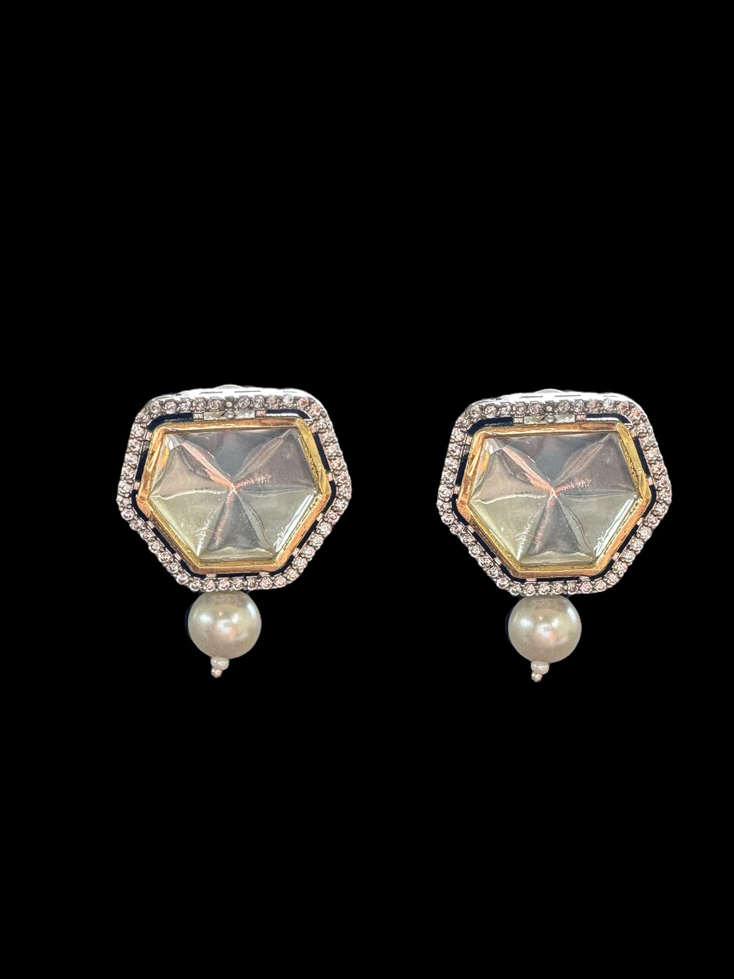 PS214 Mangalsutra / black beads necklace with earrings ( READY TO SHIP )