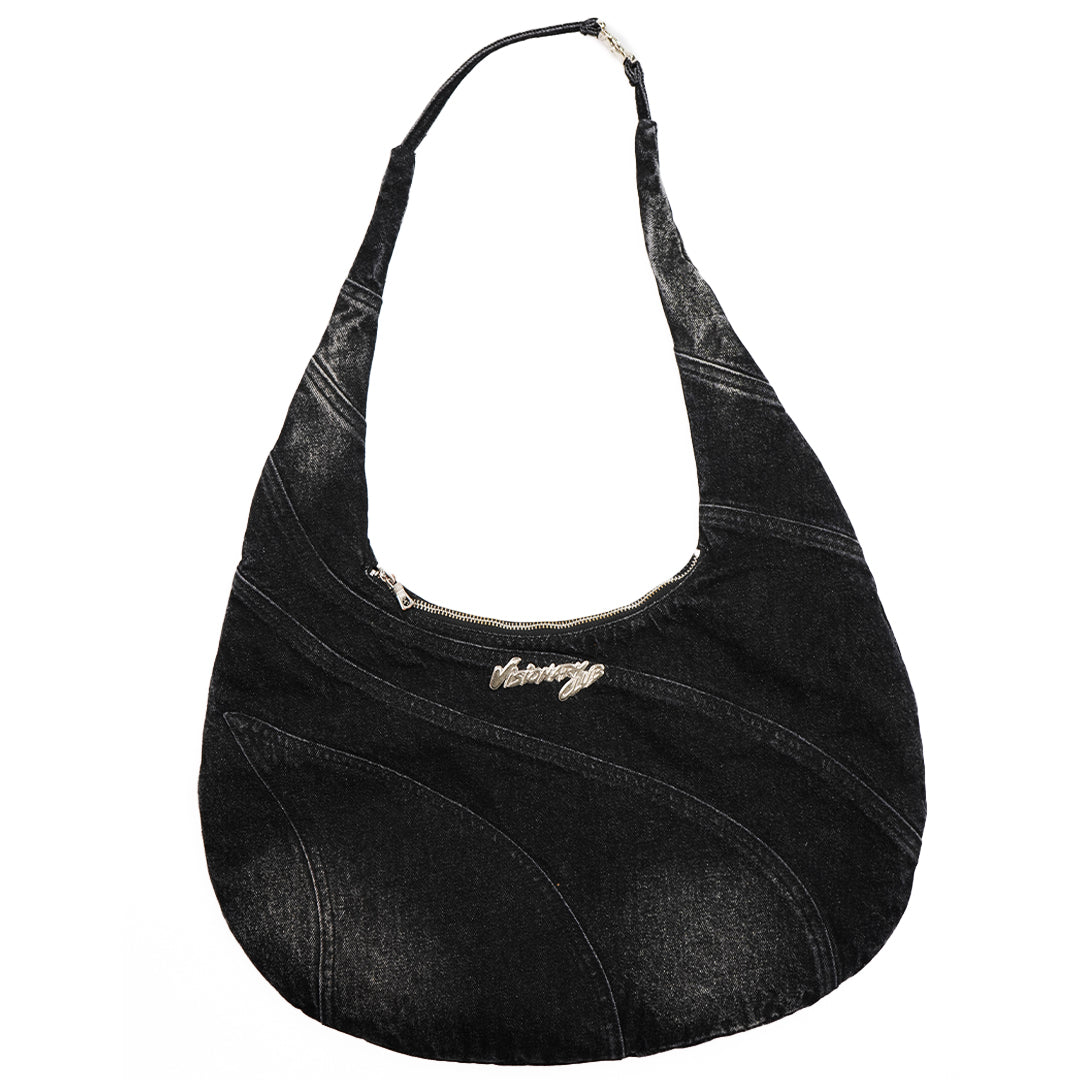 VZNARY "TWIST OF FATE" JUMBO BAG ( BLACK )