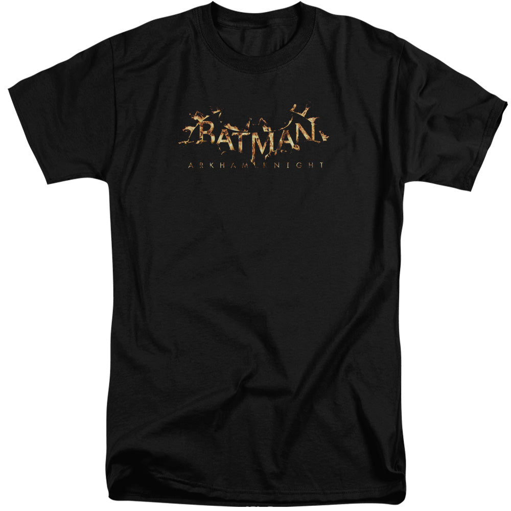 Batman Arkham Knight Ak Flame Logo Mens Tall T Shirt Black Officially Licensed