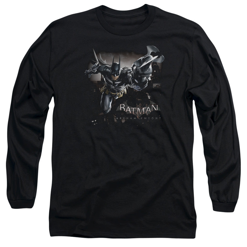Batman Arkham Knight Grapple Mens Long Sleeve Shirt Black Officially Licensed