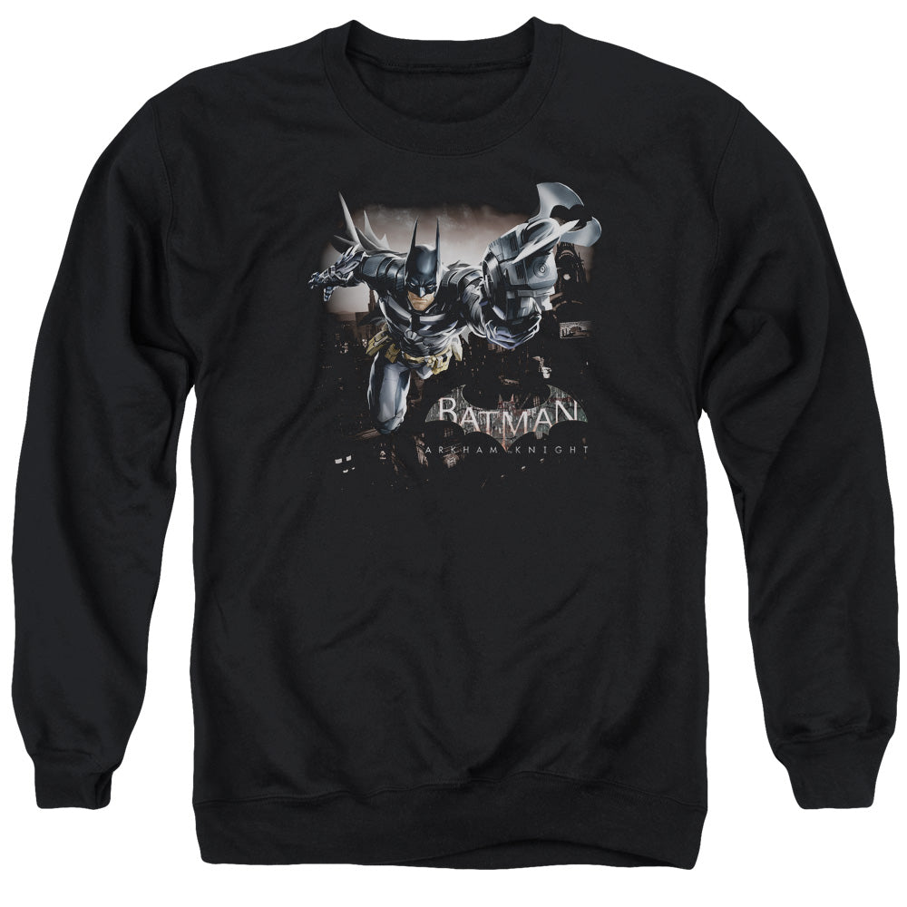 Batman Arkham Knight Grapple Mens Crewneck Sweatshirt Black Officially Licensed