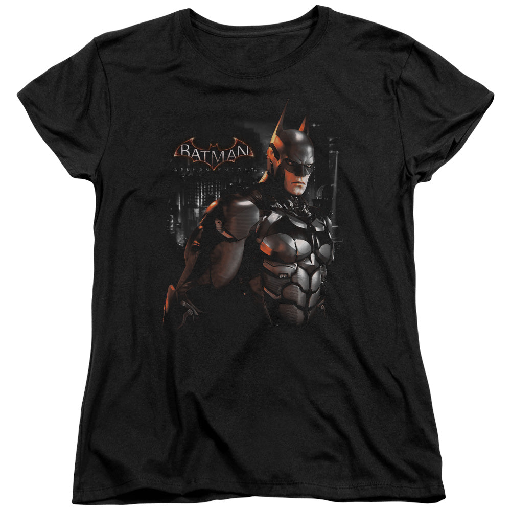 Batman Arkham Knight Dark Knight Womens T Shirt Black Officially Licensed