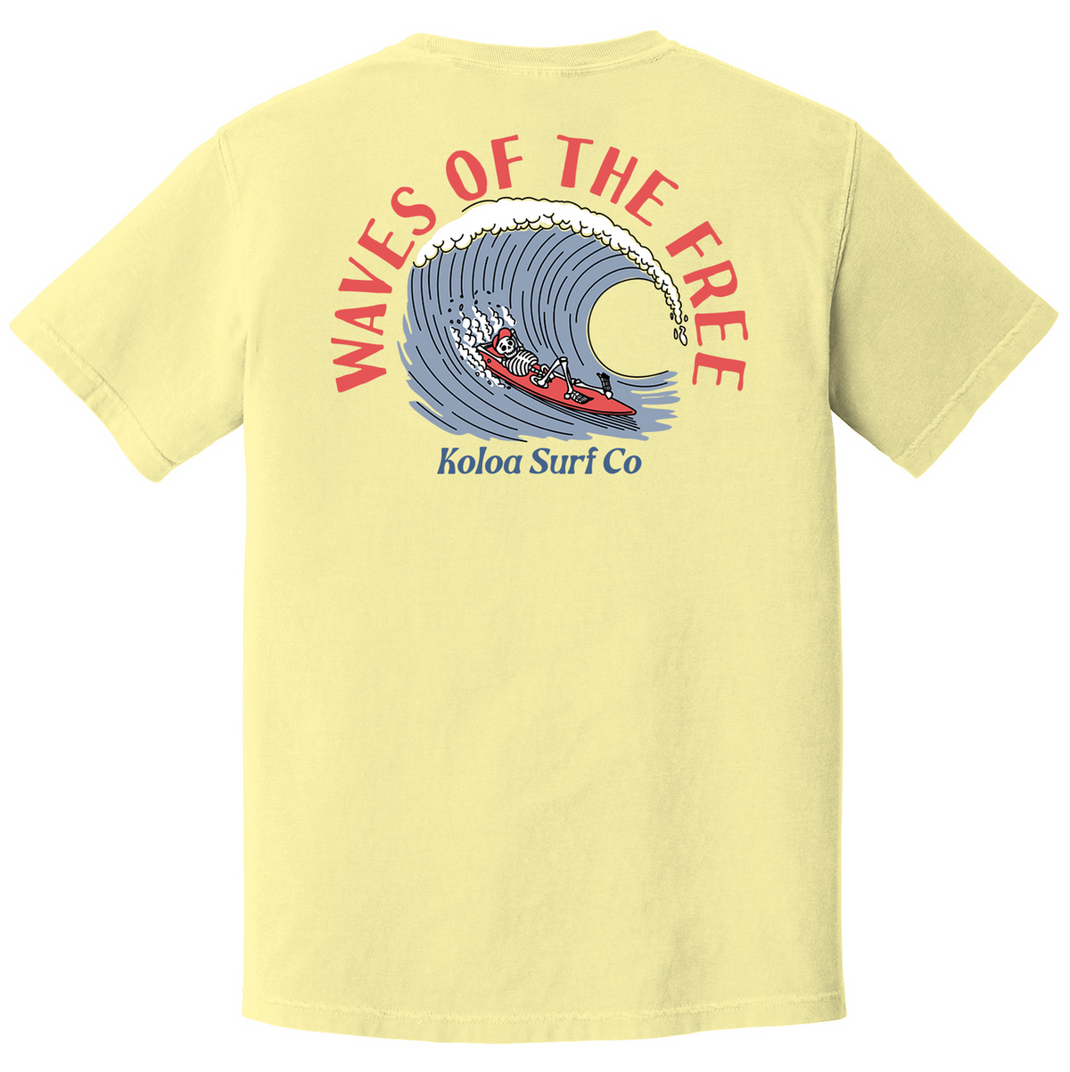 Koloa Waves Of The Free Pigment-Dyed T-Shirt