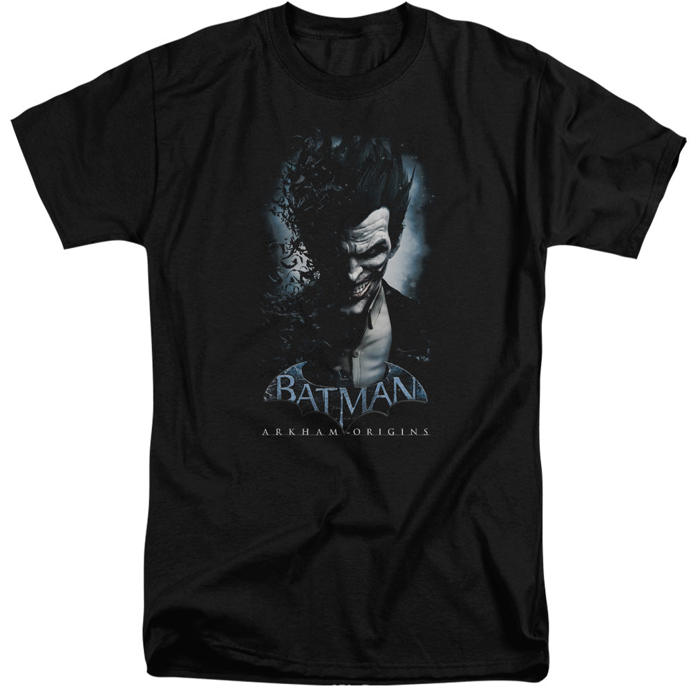 Batman Arkham Origins Joker Mens Tall T Shirt Black Officially Licensed