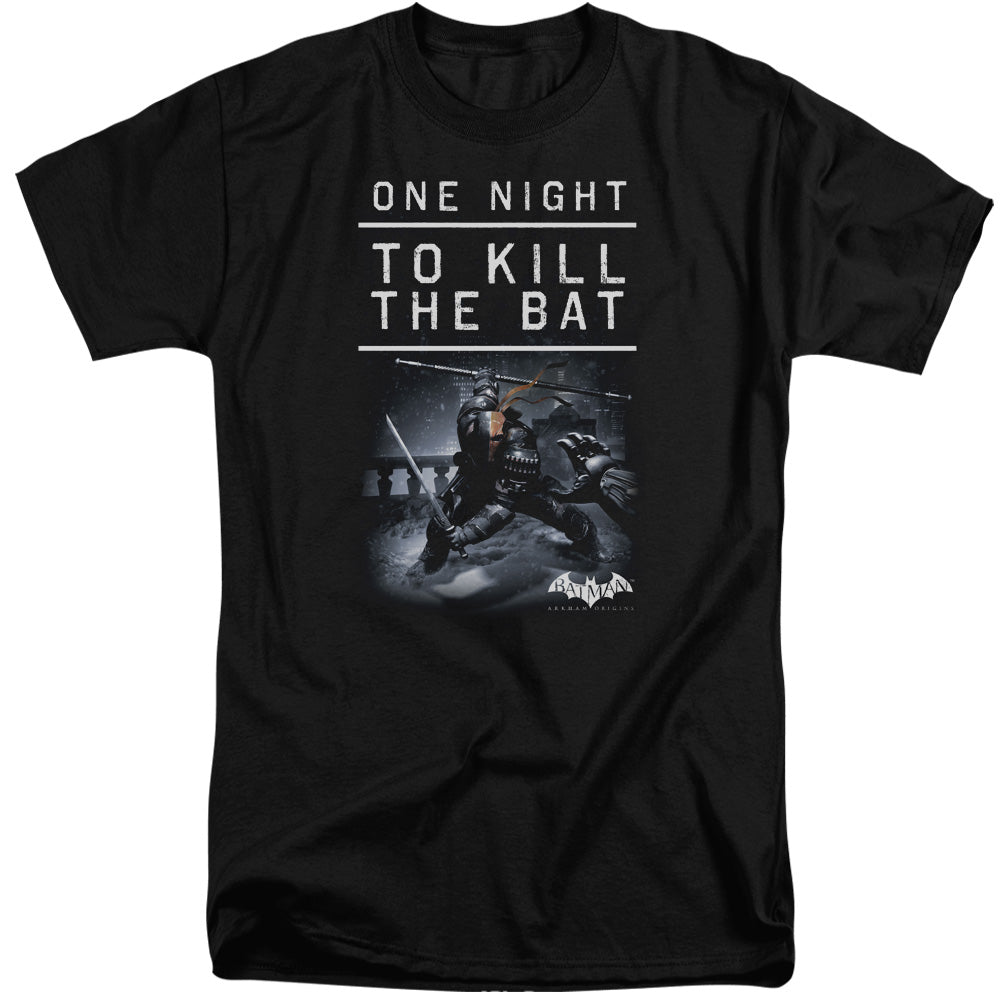 Batman Arkham Origins One Night Mens Tall T Shirt Black Officially Licensed