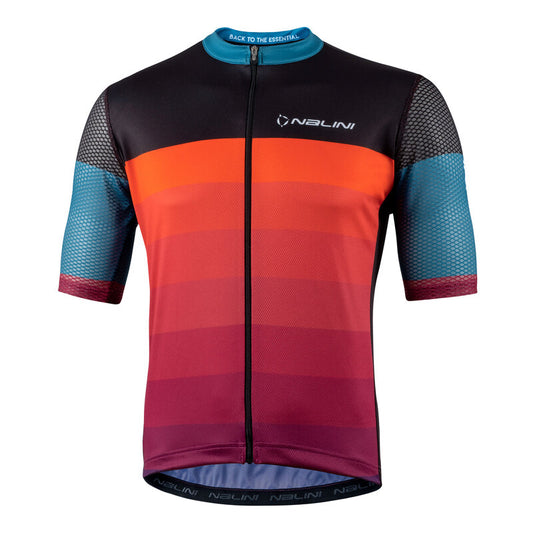 Nalini BAS CLASSICA Men's Cycling Jersey (Violet/Red/Black) Small