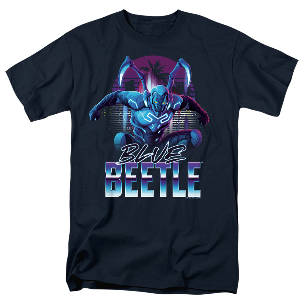 Blue Beetle (2023) City Protector Mens T Shirt Navy Officially Licensed