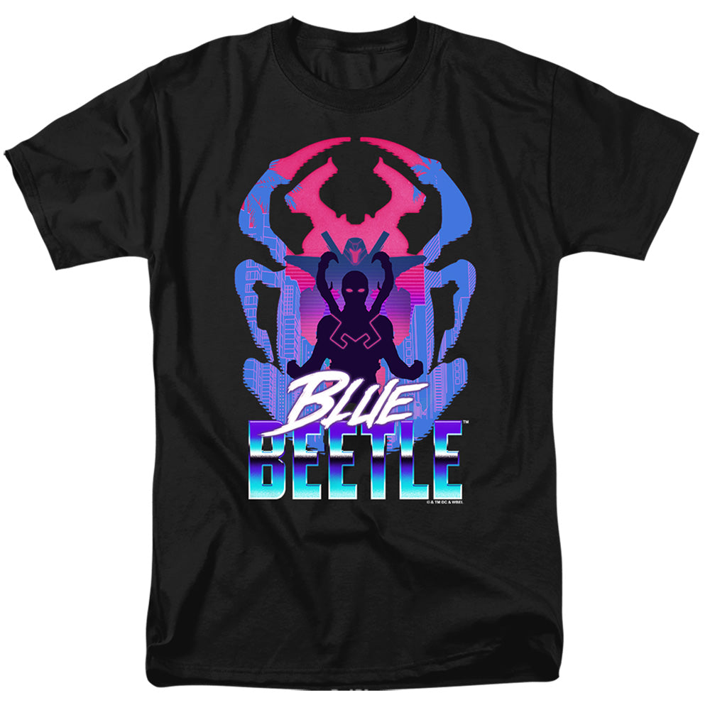 Blue Beetle (2023) Silhouette Mens T Shirt Black Officially Licensed