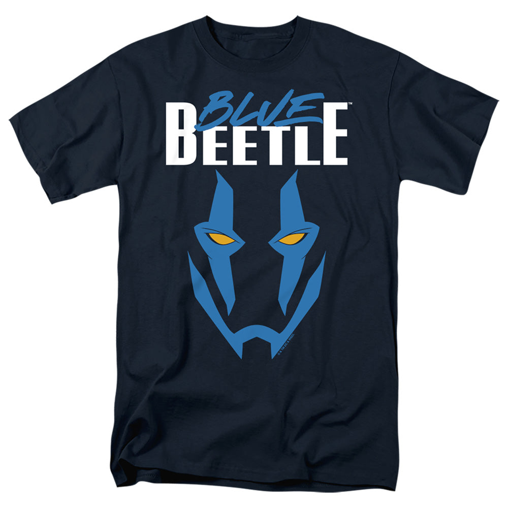 Blue Beetle (2023) Mask Mens T Shirt Navy Officially Licensed