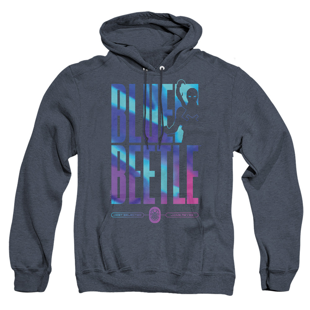 Blue Beetle (2023) Hero Host Heather Mens Hoodie Navy Officially Licensed