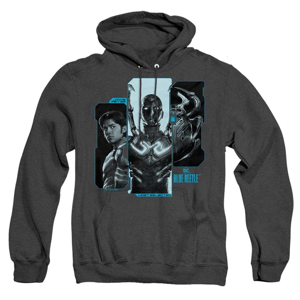 Blue Beetle (2023) Host Reyes Heather Mens Hoodie Black Officially Licensed