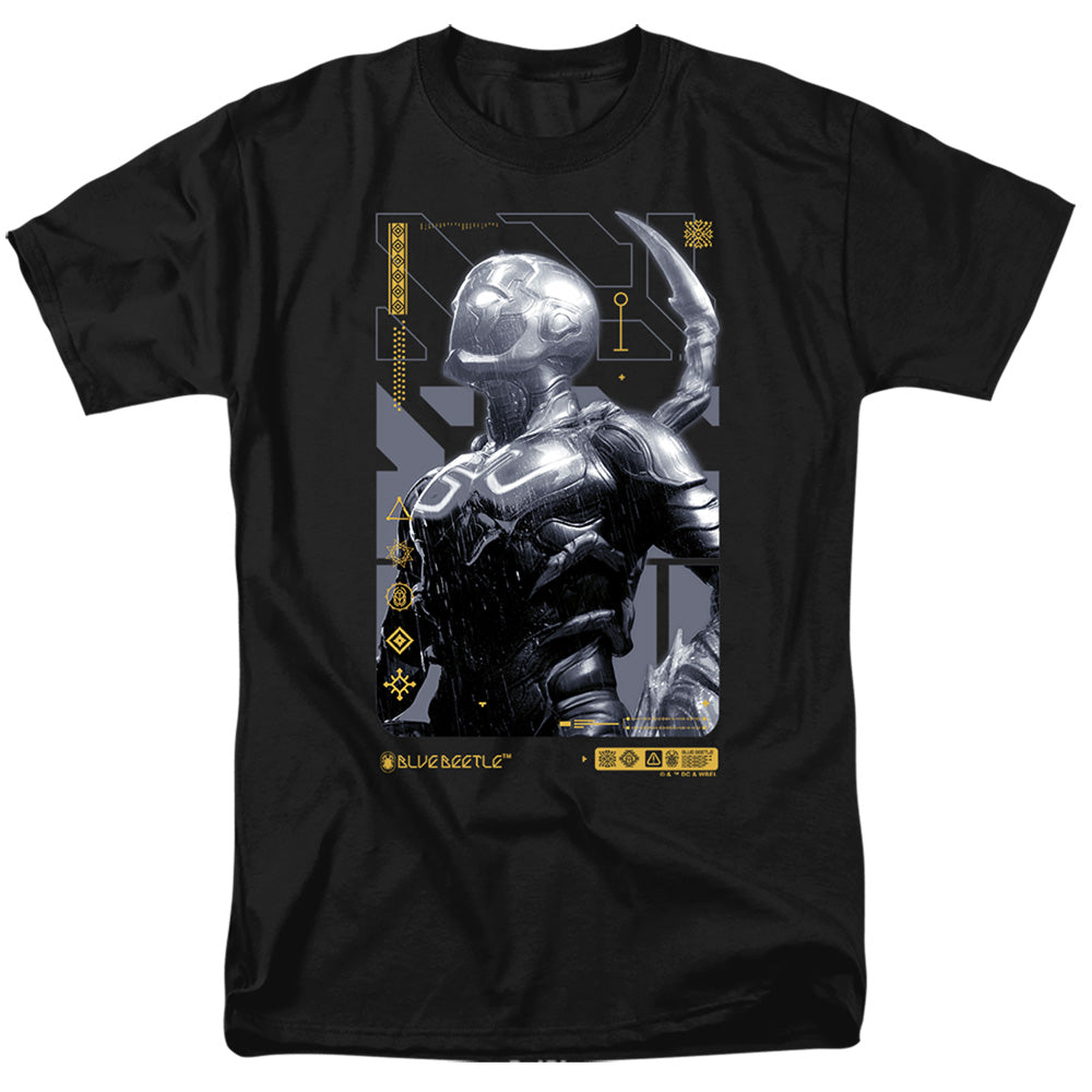 Blue Beetle (2023) Beetle Heads Up Mens T Shirt Black Officially Licensed
