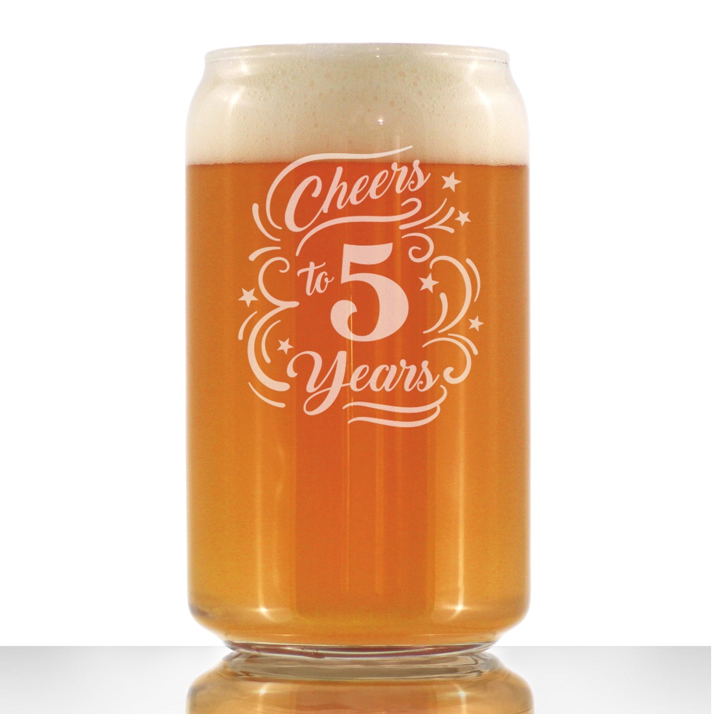Cheers to Years - Anniversary Party Cups & Decor - Engraved Glasses & Color Ceramic Coffee Mugs