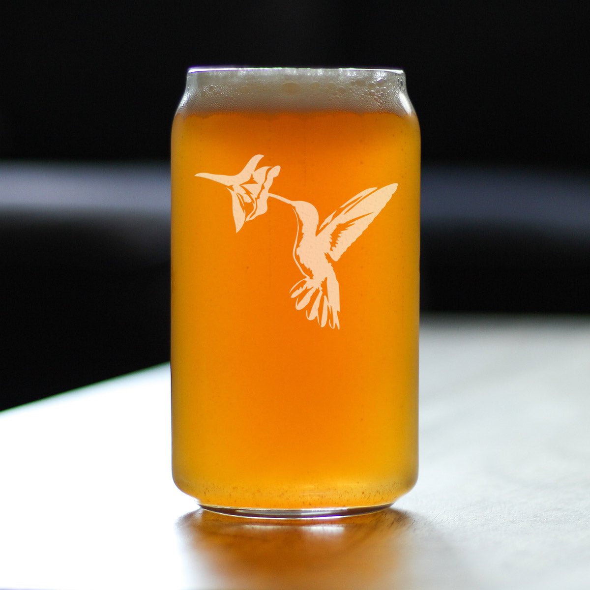 Hummingbird - Beer Can Pint Glass - Bird Themed Gifts and Decor for Men & Women - 16 Oz Glasses