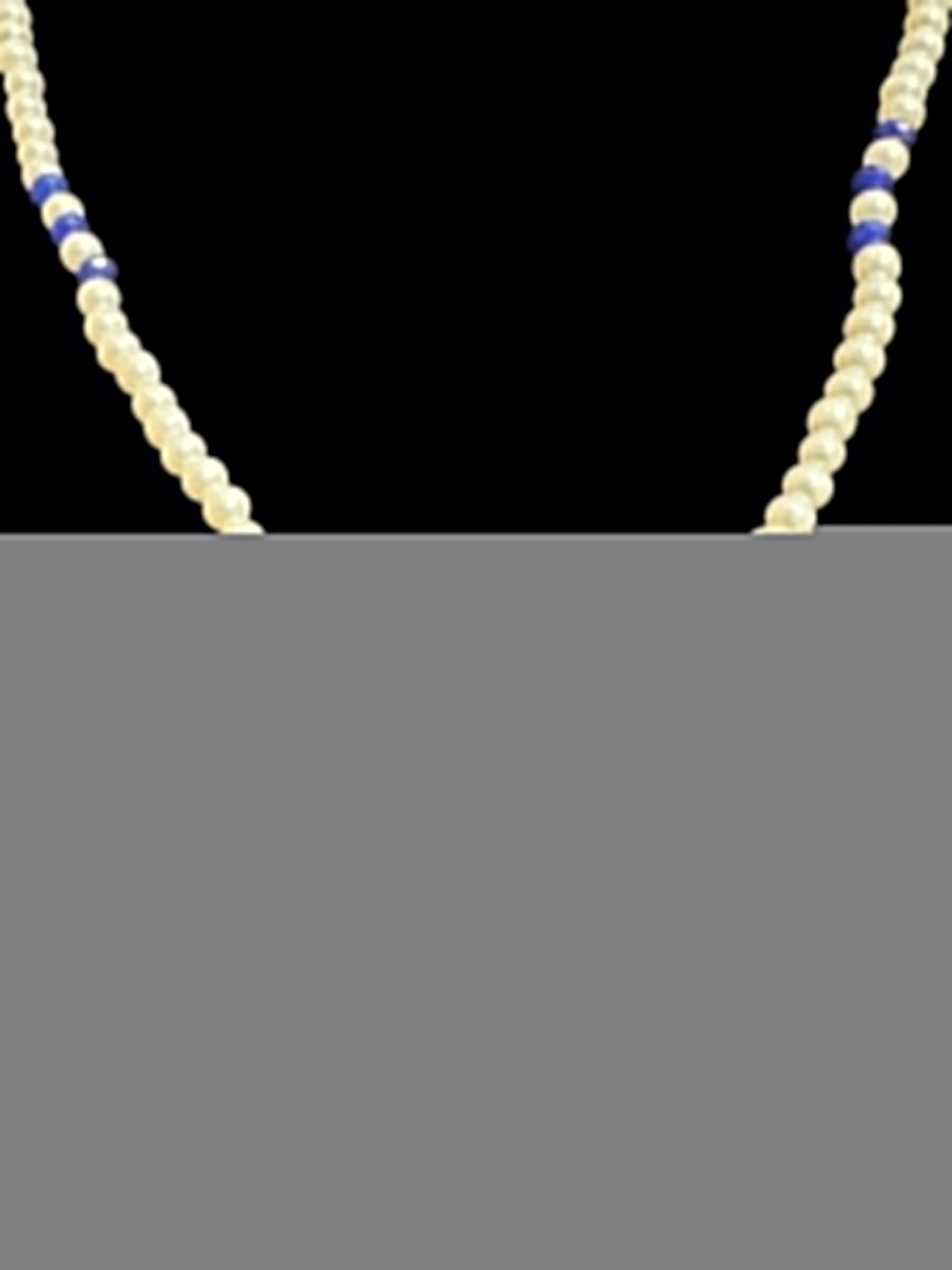 PS499 Sara pendant and earrings set -blue ( READY TO SHIP )