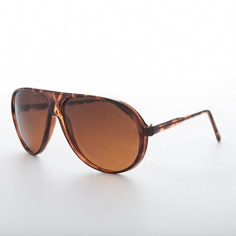 Orange Lens Pilot Vintage Sunglass - Beckham