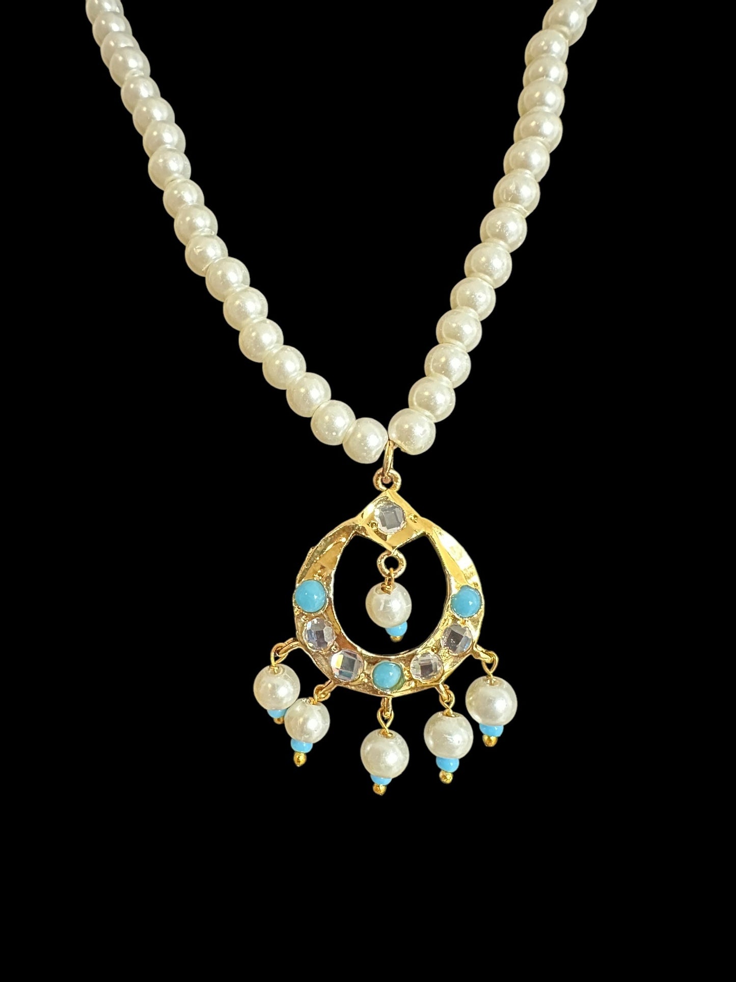 PS502 Nida pendant set - Turquoise ( READY TO SHIP )