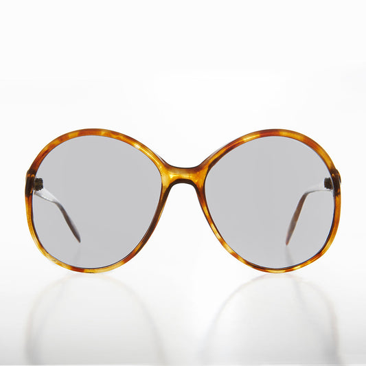 Oversized Round Transition Lens 80s Vintage Sunglass - Bibi