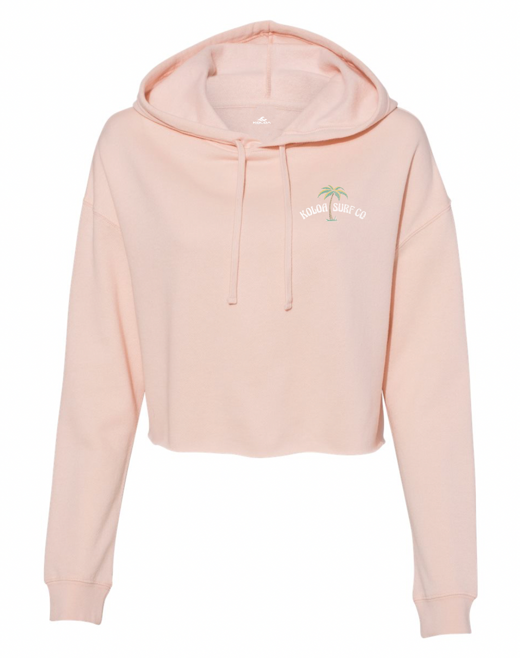 Koloa Serene Palm Cropped Hooded Sweatshirt