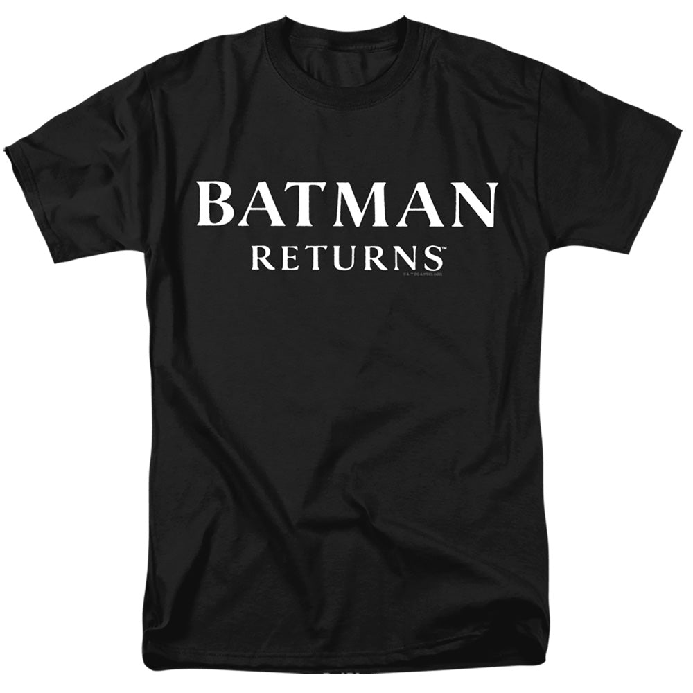 Batman Returns Logo Mens T Shirt Black Officially Licensed