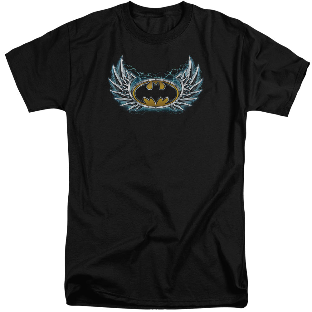 Batman Steel Wings Logo Mens Tall T Shirt Black Officially Licensed