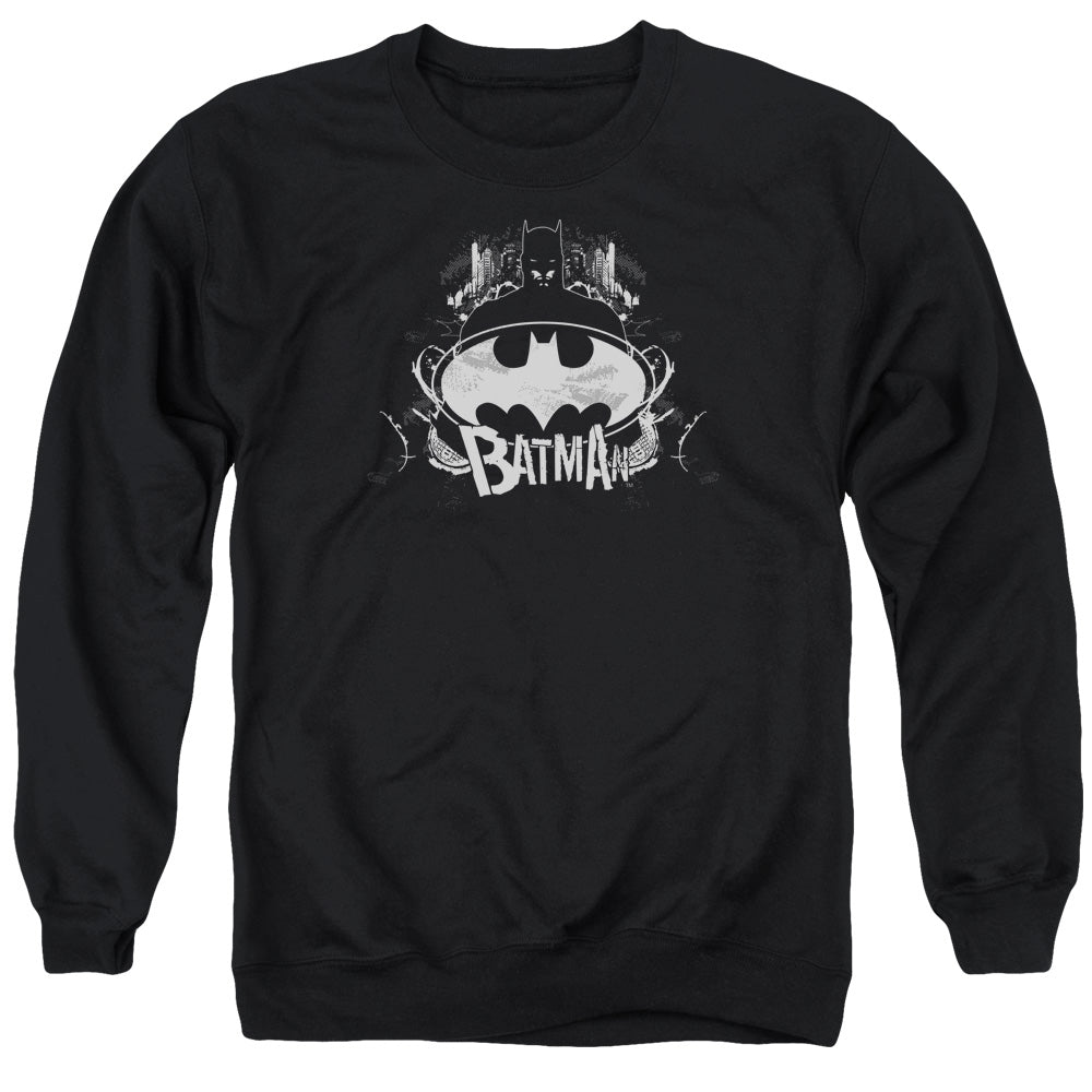 Batman Grim & Gritty Mens Crewneck Sweatshirt Black