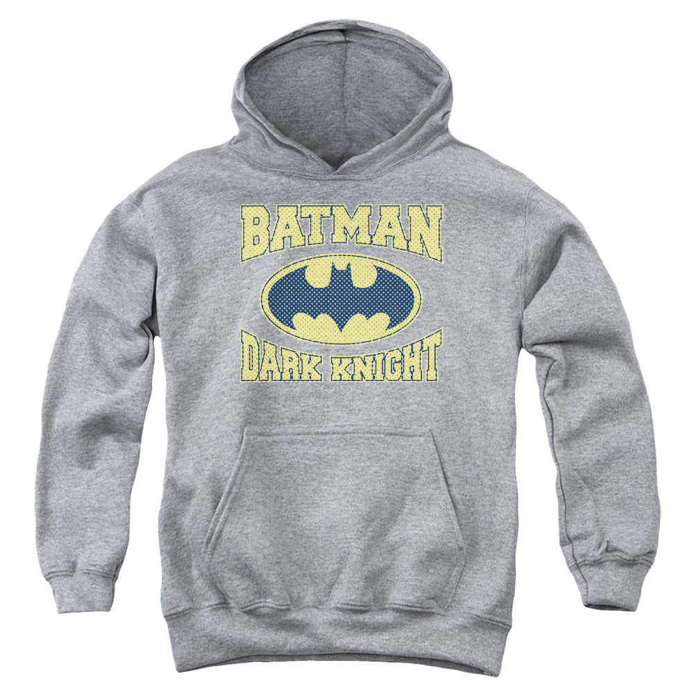 Batman Dark Knight Jersey Kids Youth Hoodie Heather Officially Licensed