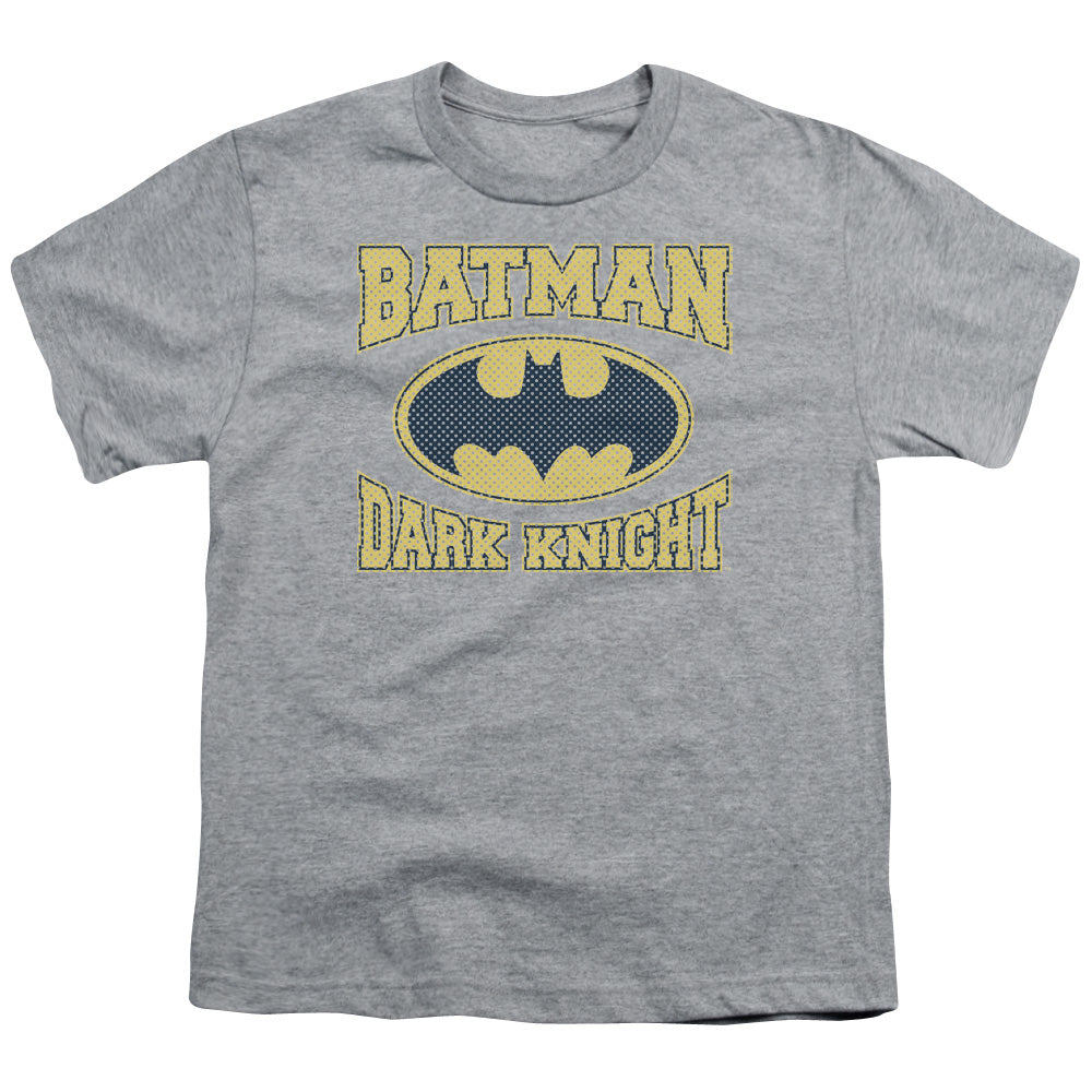 Batman Dark Knight Jersey Kids Youth T Shirt Athletic Heather Officially Licensed