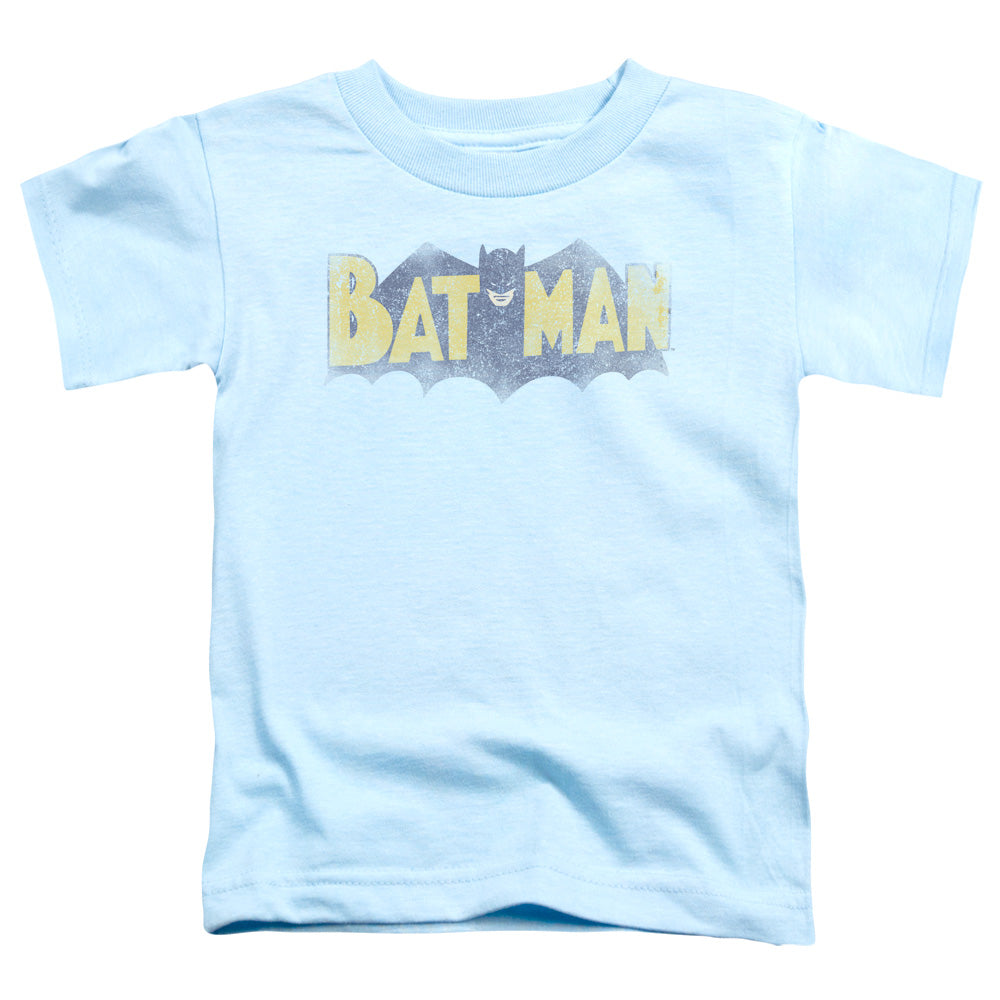 Batman Vintage Logo Toddler Kids Youth T Shirt Light Blue Officially Licensed