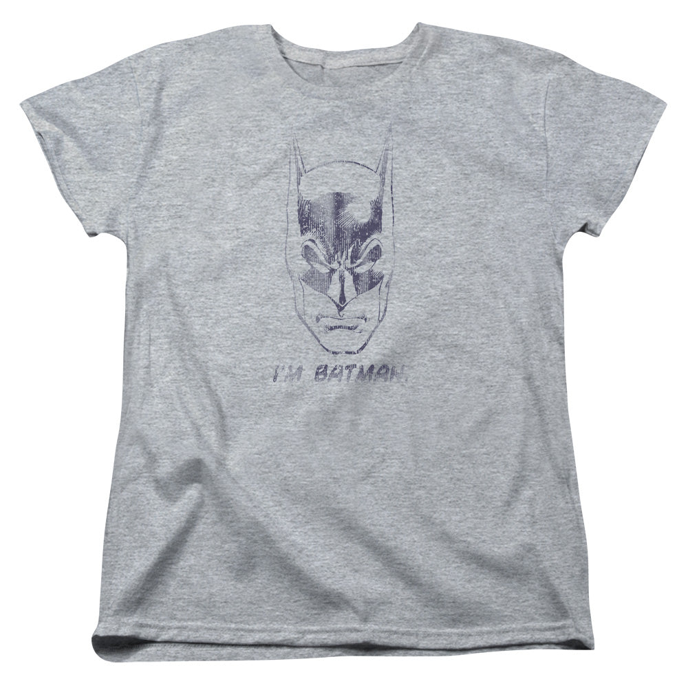 Batman Im Batman Womens T Shirt Athletic Heather Officially Licensed