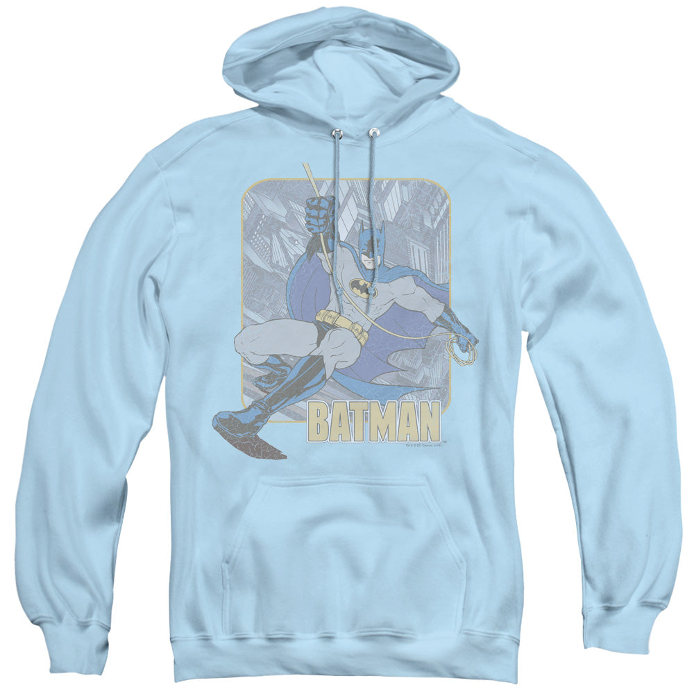 Batman Come Climb With Me Mens Hoodie Light Blue Officially Licensed