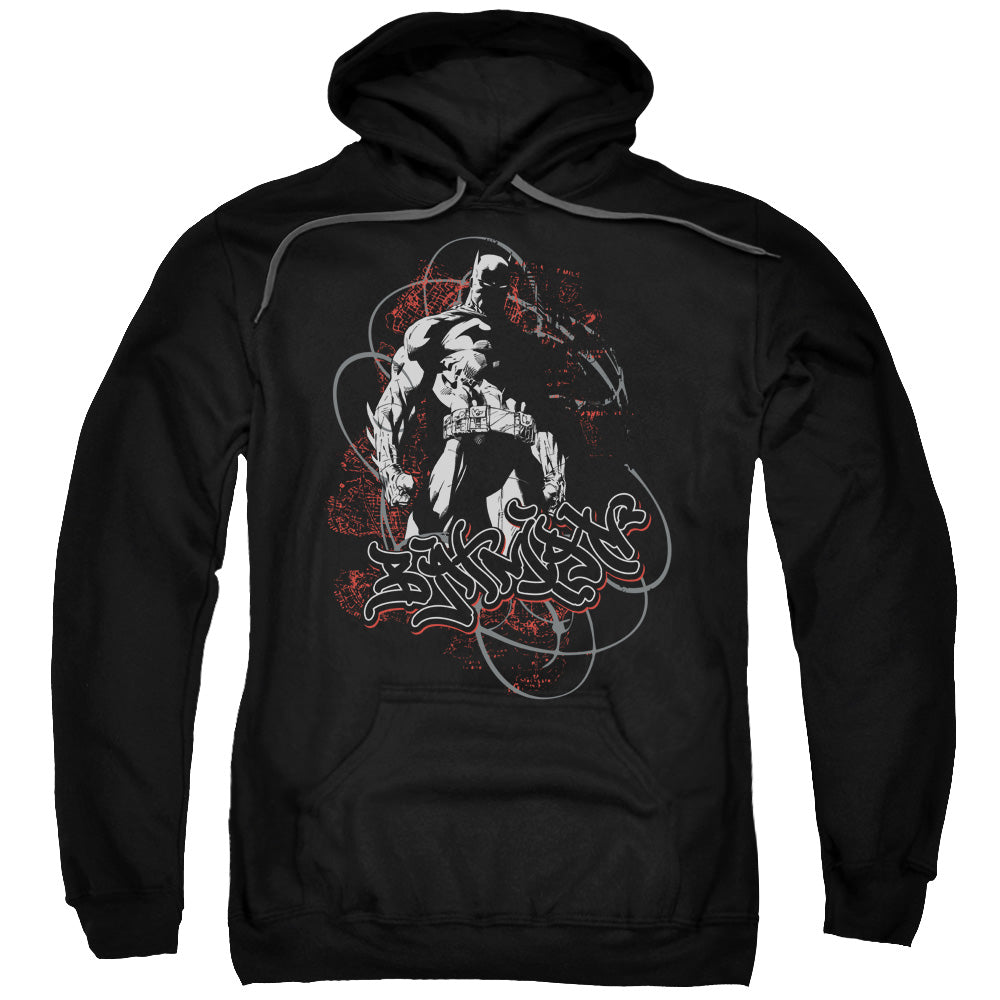 Batman Urban Gotham Mens Hoodie Black Officially Licensed