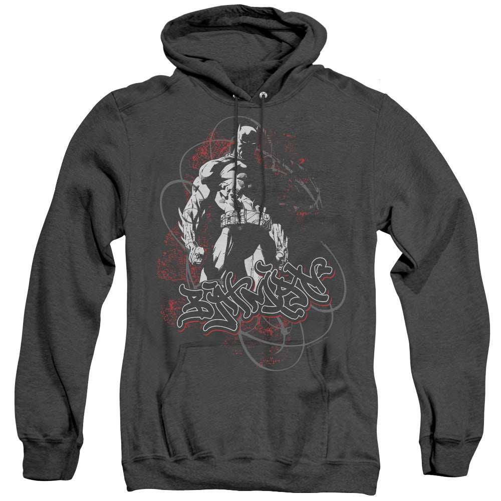 Batman Urban Gotham Heather Mens Hoodie Black Officially Licensed
