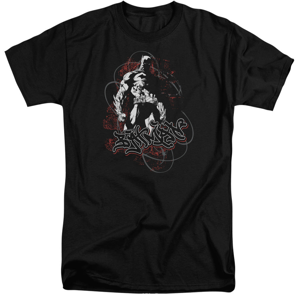 Batman Urban Gotham Mens Tall T Shirt Black Officially Licensed