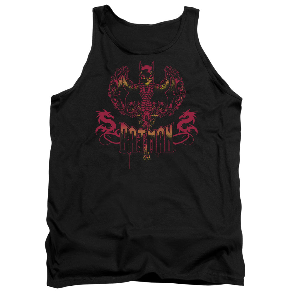 Batman Heart Of Fire Mens Tank Top Shirt Black Officially Licensed