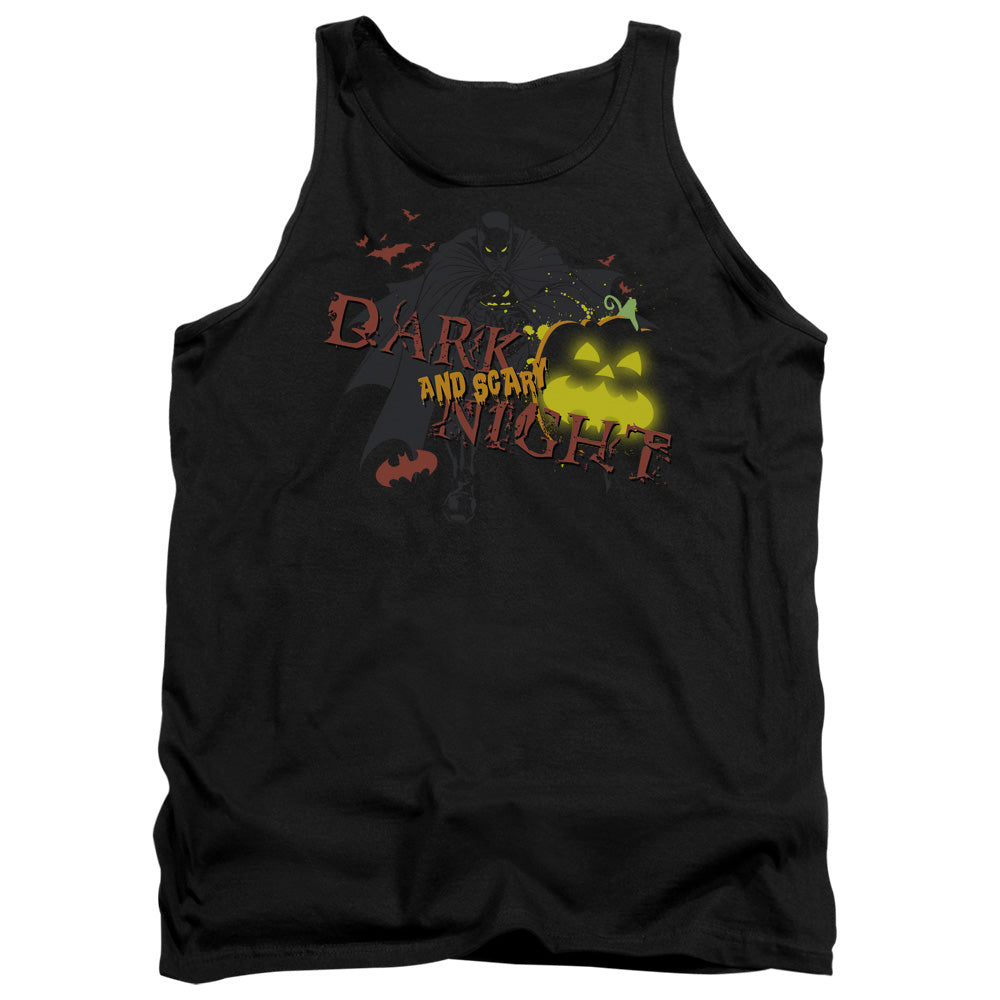 Batman Dark And Scary Night Mens Tank Top Shirt Black Officially Licensed