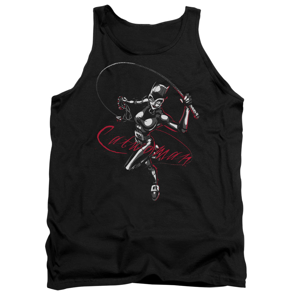 Batman Kiten With A Whip Mens Tank Top Shirt Black Officially Licensed