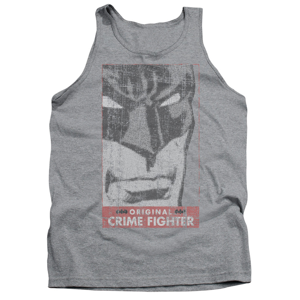 Batman Orginal Crime Fighter Mens Tank Top Shirt Athletic Heather Officially Licensed